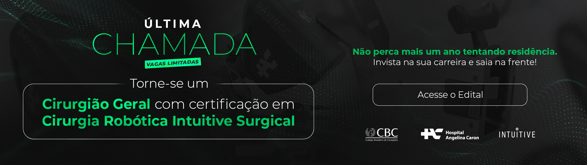 Cirurgia geral com certificação robótica